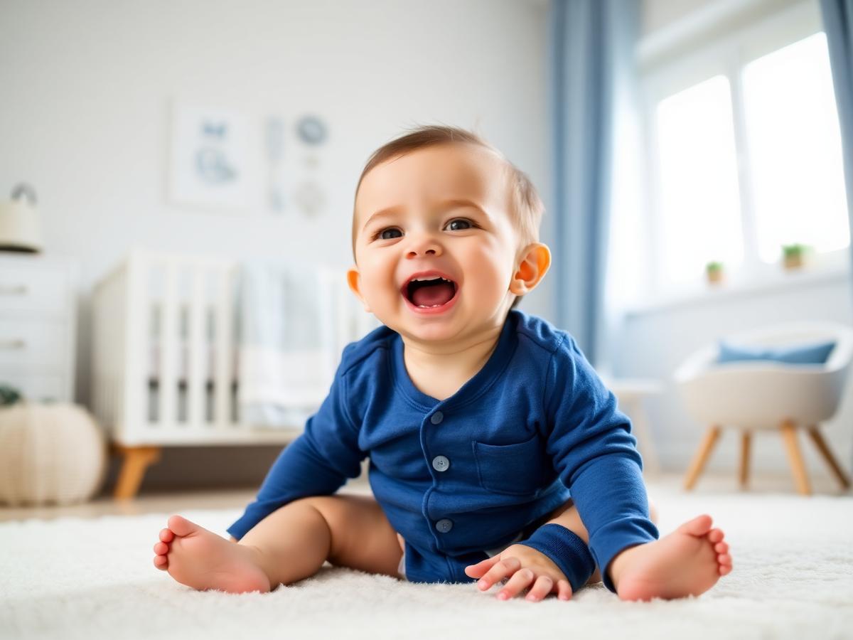 Ravi sorrindo no quarto
